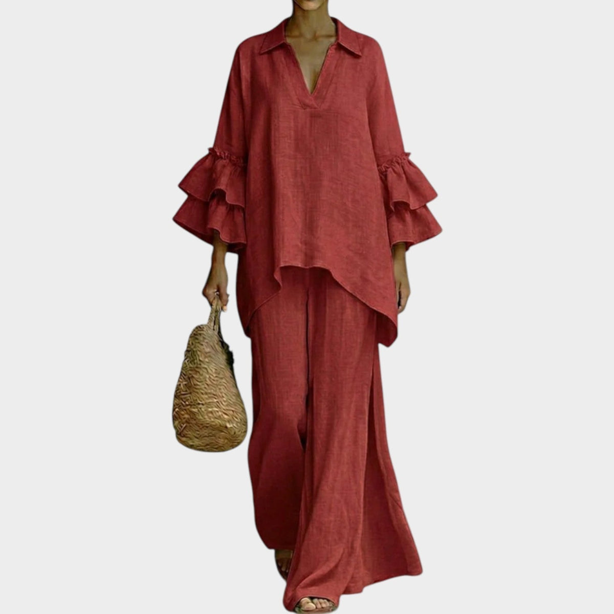 Conjunto de blusa oversized e pantalona — Bene Donna — imagem 05