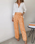 Conjunto estampado de camisa e pantalona — Bene Donna — imagem 06