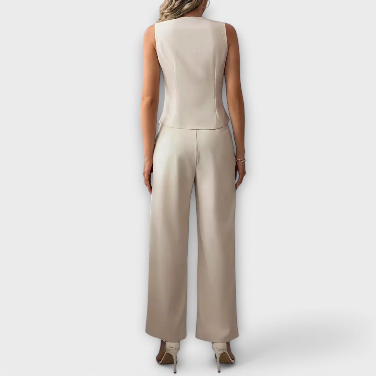 Conjunto feminino de colete e calça de algodão — Bene Donna — imagem 03