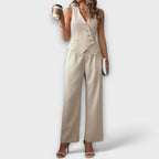 Conjunto feminino de colete e calça de algodão — Bene Donna — imagem 04