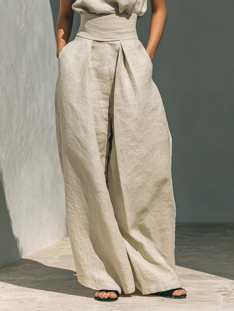 Conjunto feminino de regata e calça pantalona — Bene Donna — imagem 07