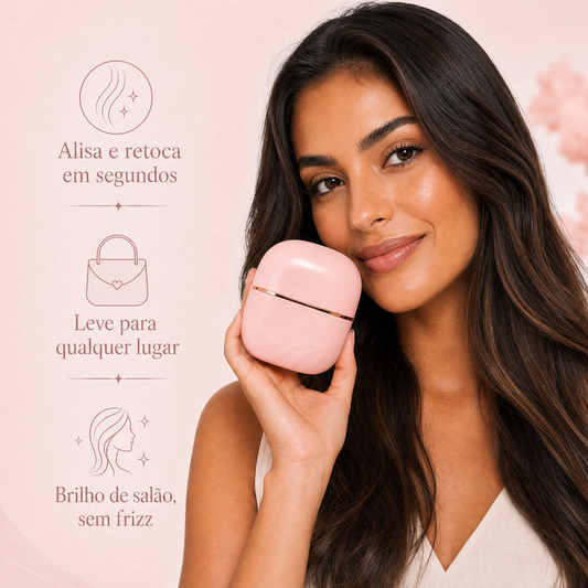 BelleStyle - Mini Escova Portátil Anti-Frizz