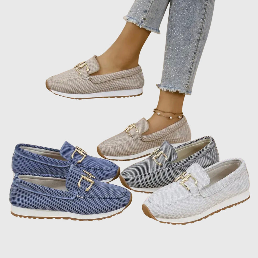 Mocassim com detalhe metalizado e solado contrastante — Bene Donna — imagem 10