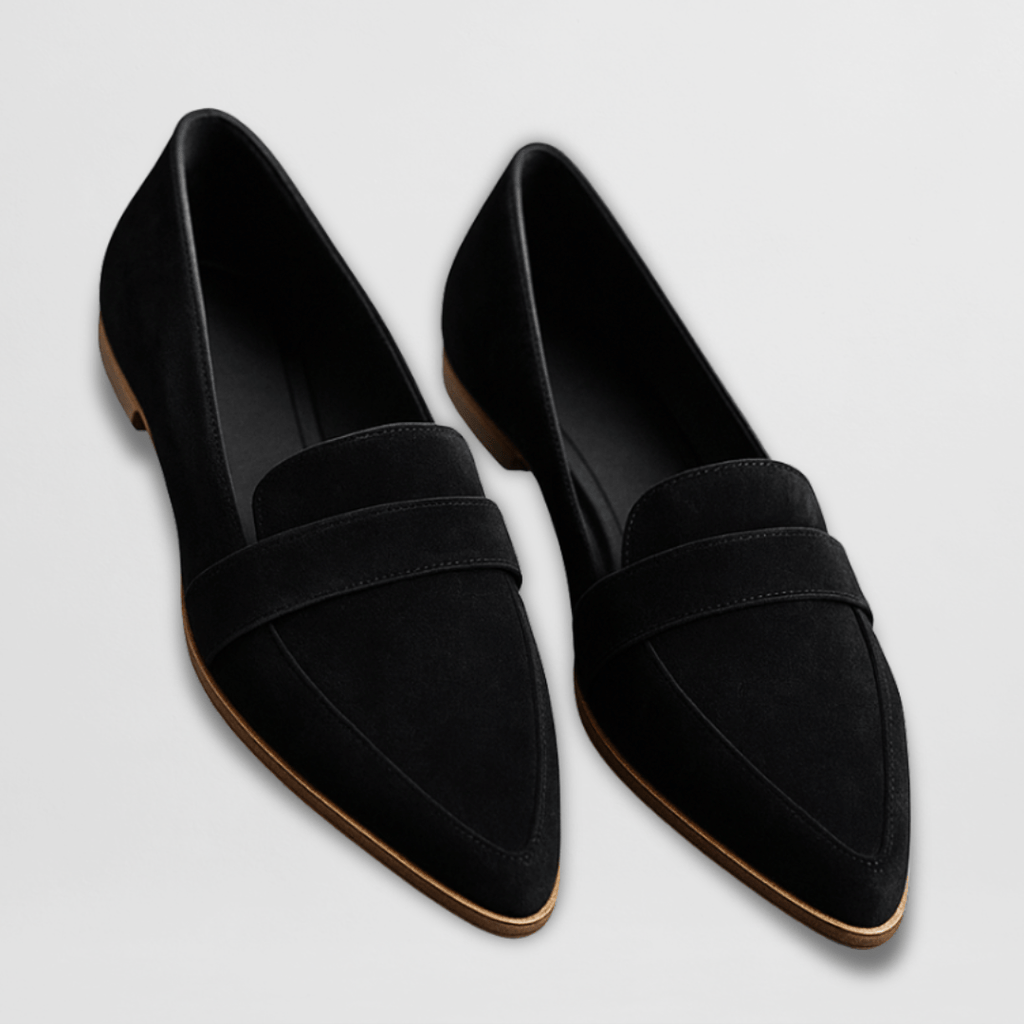 Mocassim de bico fino com acabamento acamurçado — Bene Donna — imagem 04