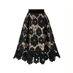 Saia Midi de Renda Boho — BeneDonna