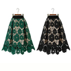 Saia Midi de Renda Boho — BeneDonna