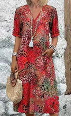 Vestido floral boho com bolsos — Bene Donna — imagem 14