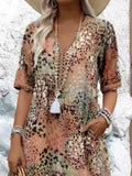 Vestido floral boho com bolsos — Bene Donna — imagem 15