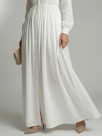 Vestido longo de mangas longas com botões no busto — Bene Donna — imagem 03