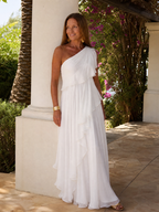 Vestido longo feminino com babados — Bene Donna — imagem 09